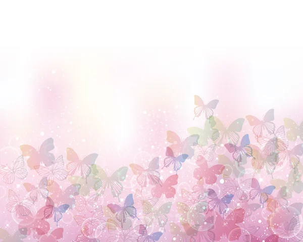 蝴蝶的背景 — 图库矢量图片