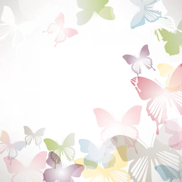 Fondo de mariposas — Vector de stock