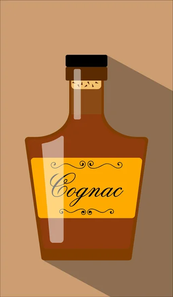 Alkohol cognac vektor — Stock vektor