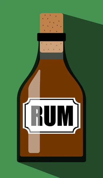 Vetor rum álcool —  Vetores de Stock