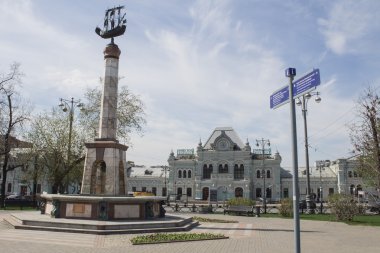 Moskova, Rusya - 29 Nisan 2019, Rizhsky istasyonu