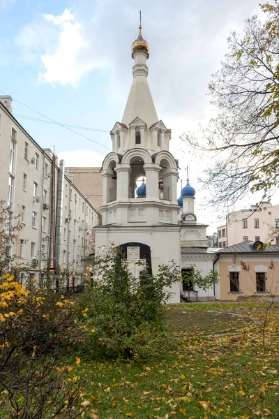 Moscow Russia Novmber 2020 Park Theodore Studite Church Bolshaya Nikitskaya — Stock Photo, Image
