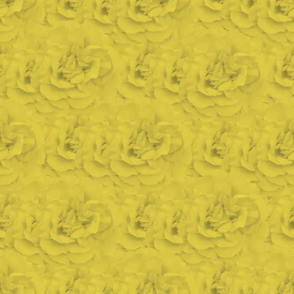 Yellow Seamless Flowers Pattern Ultimate Gray Illuminating Colors — Stock Photo, Image