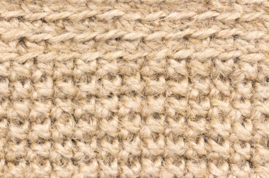Jüt örgü kumaş, yakın çekim, parça, arkaplan, doku.