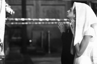 güzel romantik mutlu gelin ve damat