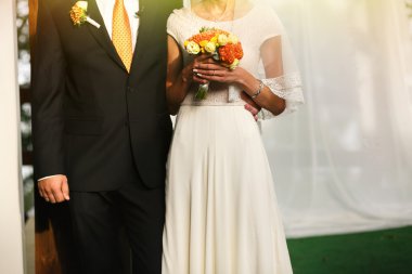 güzel şık mutlu gelin ve damat
