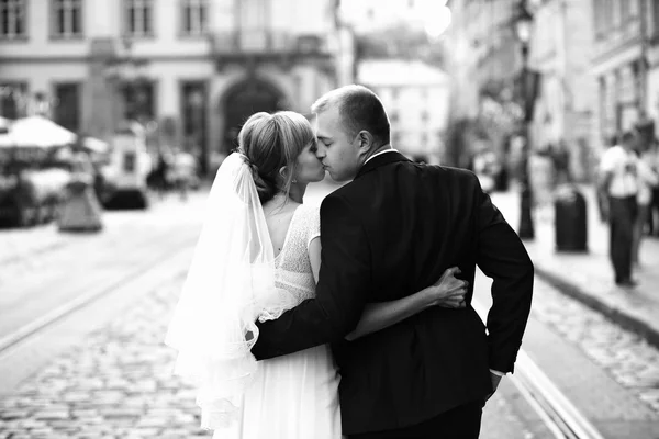 Lyxiga anbud bruden och brudgummen — Stockfoto