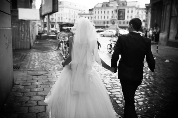 Romantic happy caucasian couple — Stock Photo, Image