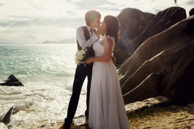 zarif güzel gelin ve damat