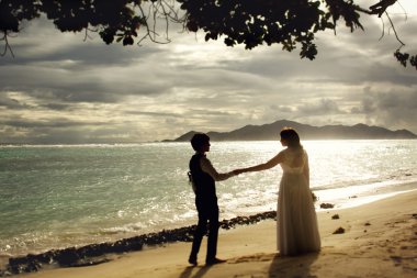 zarif güzel gelin ve damat