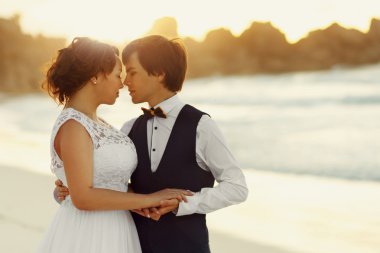 zarif güzel gelin ve damat