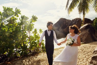 zarif güzel gelin ve damat