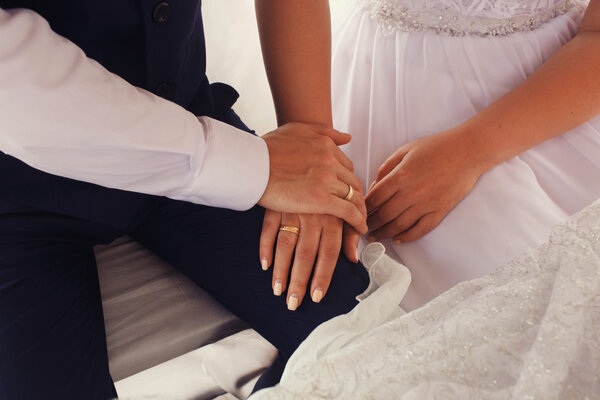 elegant gorgeous bride and groom