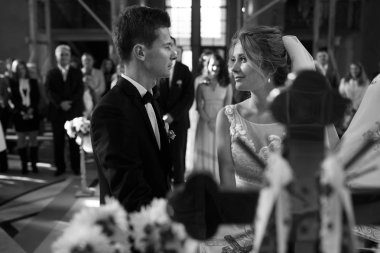 şık genç lüks gelin ve damat