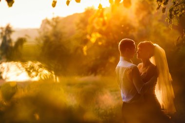 damat ve gelin sarılma