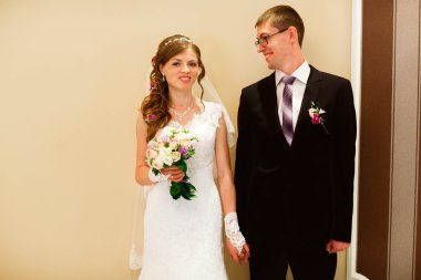 şık gelin ve damat