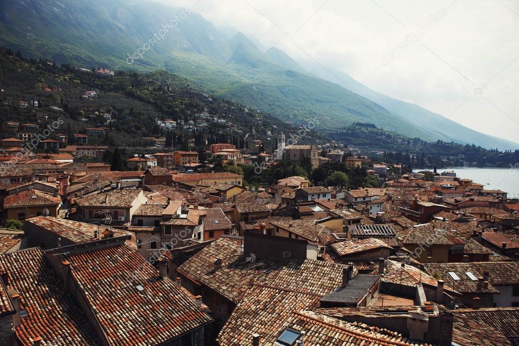 covered with red tile roofs