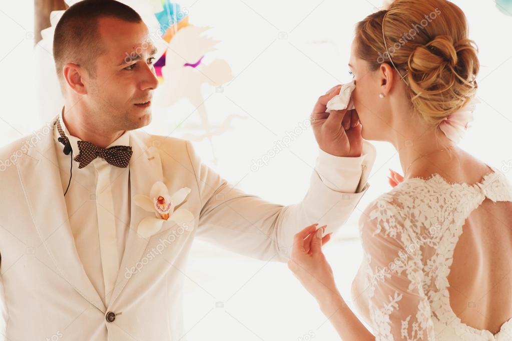 bride  and stylish groom