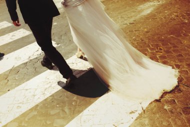 zengin şık gelin ve damat