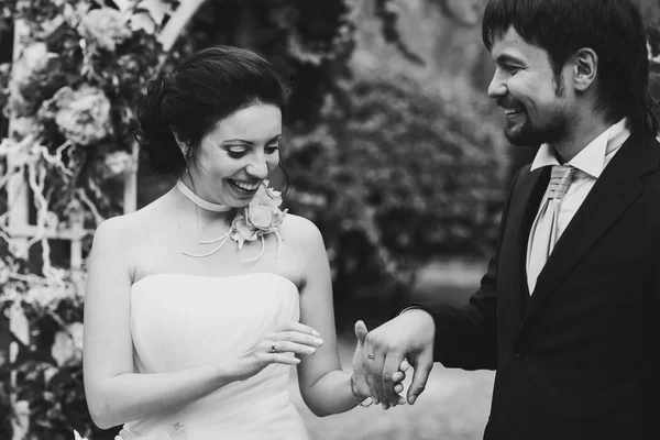 幸せな花嫁と花婿 — ストック写真