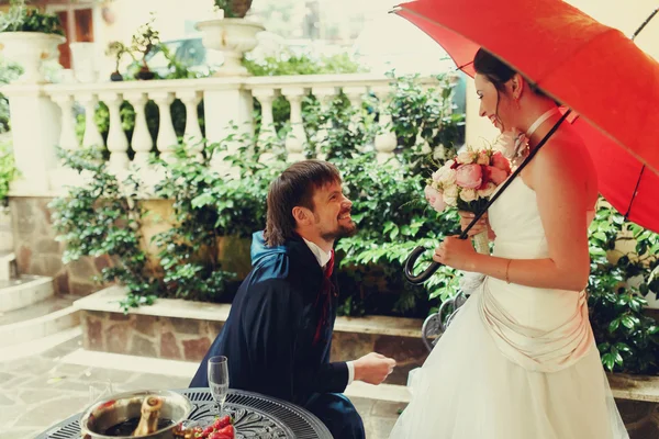 美しい豊かなスタイリッシュな花嫁 — ストック写真