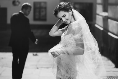 Mutlu şehvetli esmer gelin