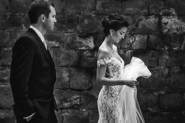 Genç gelin ve damat