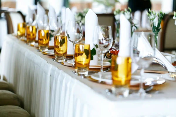 Wedding reception table — Stock Photo, Image