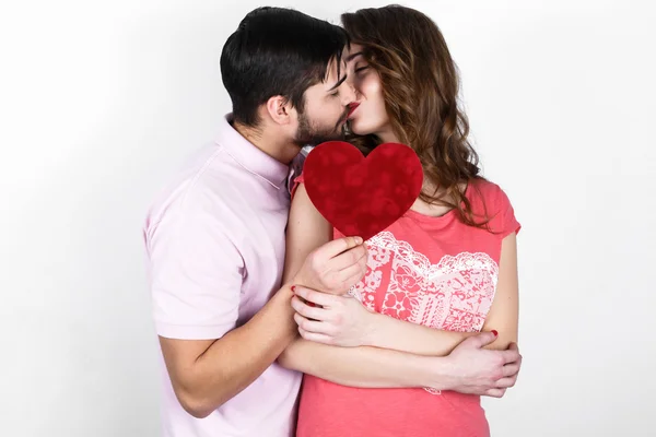 Feliz casal elegante no amor — Fotografia de Stock