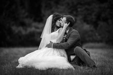 sarılma ve öpüşme güzel gelin damat