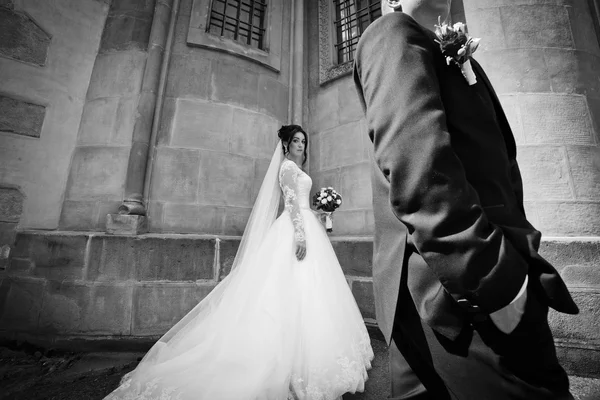 Sensual brunette bride — Stock Photo, Image