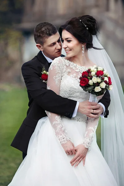 Sensual romantic groom — Stock Photo, Image