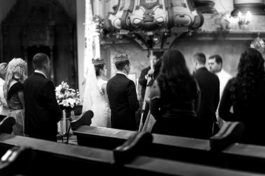 şık lüks gelin ve zarif damat