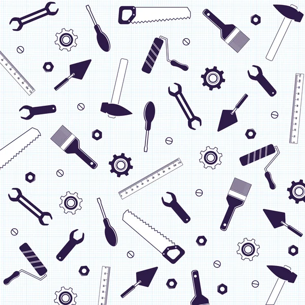 Repair tools background in blue color — Stock Illustration Repair tools background in blue color Vector Graphics