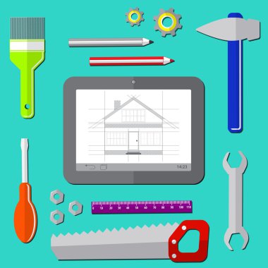 Android ve araçlar ev remodeling proje