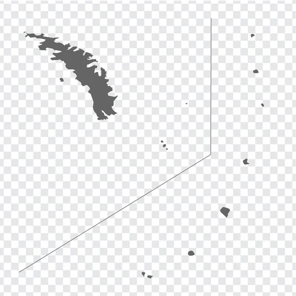 Leere Landkarte Südgeorgien Und Die Südlichen Sandwichinseln Hochwertige Karte Von — Stockvektor