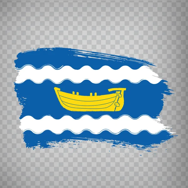 Σημαία Uusimaa Περιοχή Πινέλο Εγκεφαλικά Επεισόδια Σημαία Της Περιοχής Uusimaa — Διανυσματικό Αρχείο