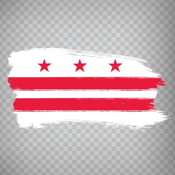 Bandera Washington Distrito Columbia Por Pinceladas Estados Unidos América Bandera — Vector de stock