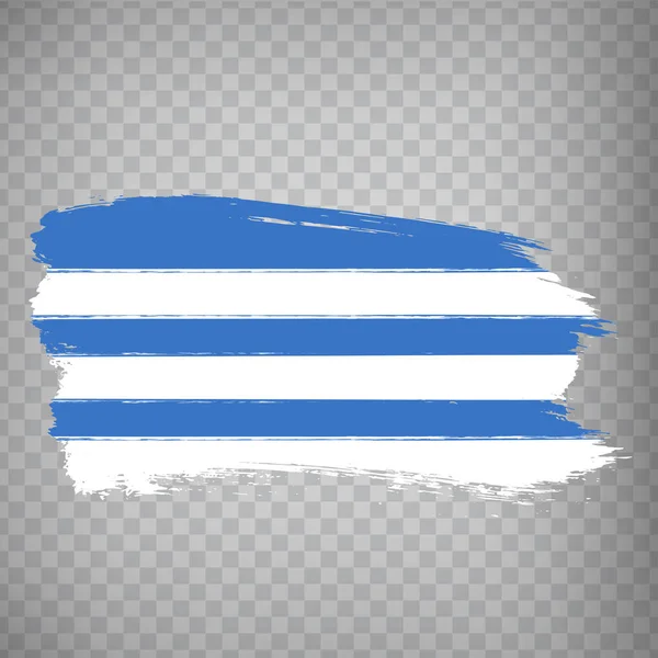 タリンブラシストロークのフラグ あなたのウェブサイトのデザイン アプリ Uiのための透明な背景にタリンの旗 エストニアだ Eps10 — ストックベクタ
