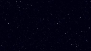 Uzayda hareket eden yıldızlar. Uçan yıldızlar arka planı. Video kaydı. MP4. 20 saniye..