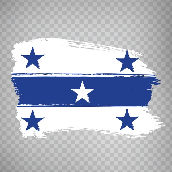 Bandera Gambier Islands Pinceladas Bandera Gambier Islands Sobre Fondo Transparente — Vector de stock