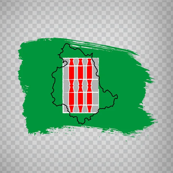 ブラシストロークからウンブリアのフラグ イタリア共和国 あなたのウェブサイトのデザイン アプリ Uiのための透明な背景にウンブリアの旗 株式ベクトル Eps10 — ストックベクタ