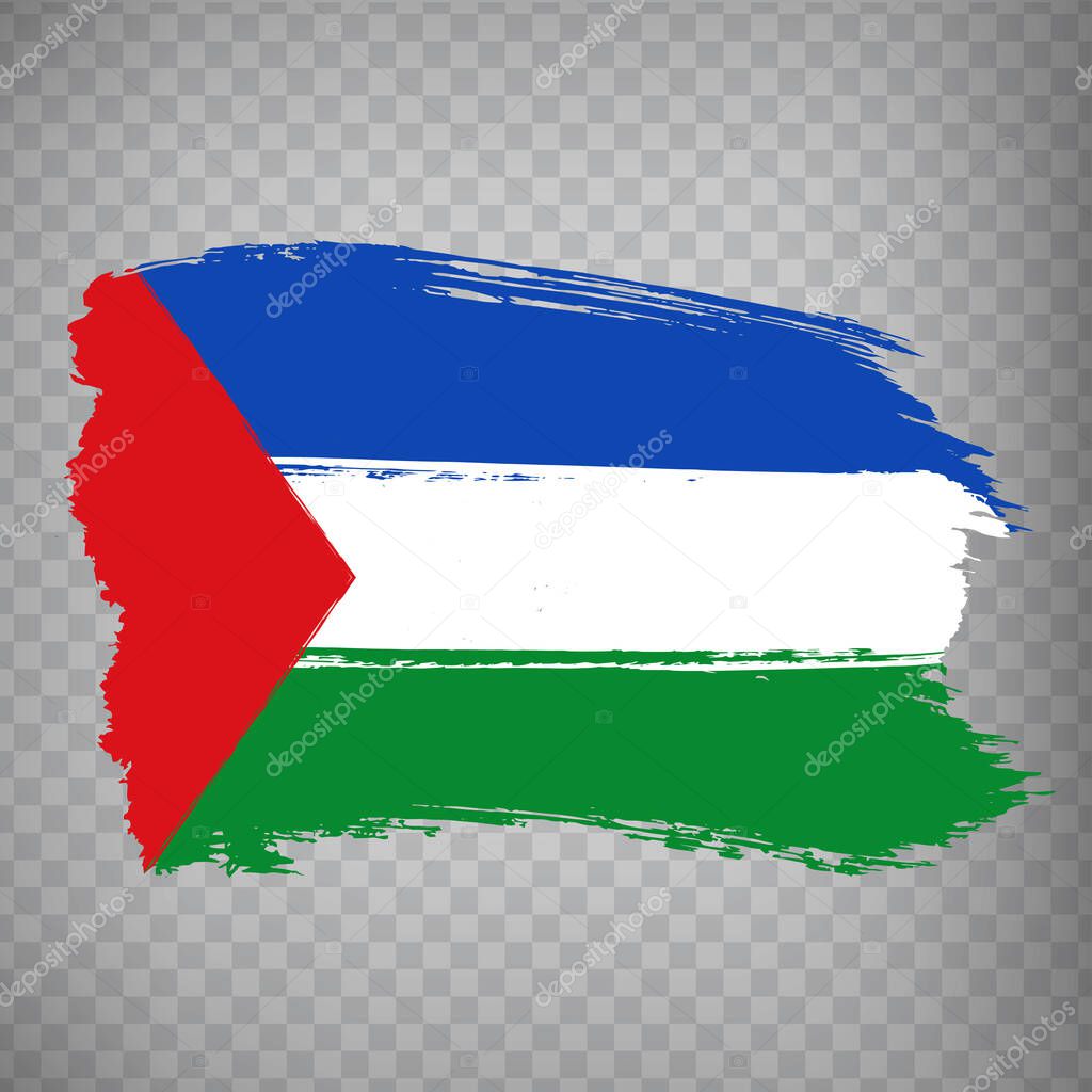 Flag Guanacaste Province brush strokes. Flag of Guanacaste Province on