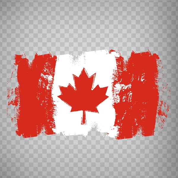 Прапор Канади Мазковий Фон Прапор Канади Прозорому Тлі Вашого Веб — стоковий вектор