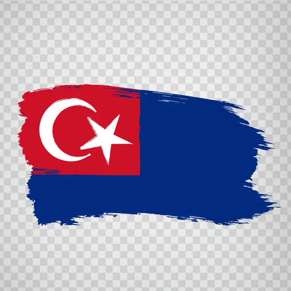 Гусениці Джохор Flag State Johor Malaysia Transparent Background Your Web — стоковий вектор