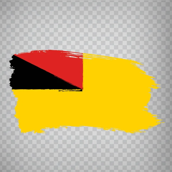 Flagga Negeri Sembilan Penseldrag Flagga Negeri Sembilan State Transparent Bakgrund — Stock vektor