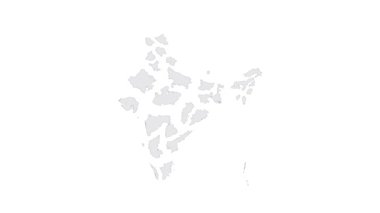 Hindistan haritasında Goa 'nın yeri. 3D Goa Eyaleti amblem haritası yer belirleyici pimi. Hindistan haritası farklı bölümleri gösteriyor. 4 bin. Canlandırılmış Video