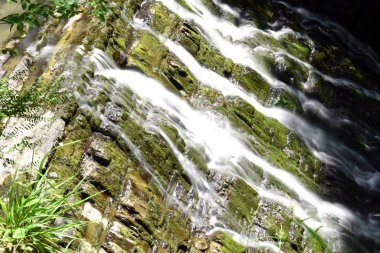 Şelale Zmeika Nehri üzerinde. Milli Parkı, Sochi, Rusya Federasyonu.