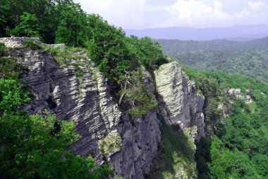 Güzel panoramik dağ manzarası