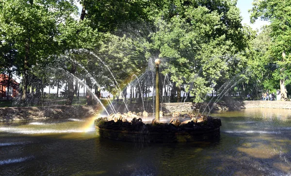 Fuentes en Peterhof — Foto de Stock